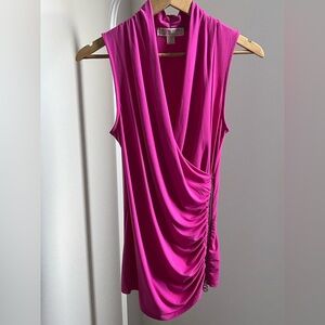 Elegant Pink Drape Top by Michael Kors